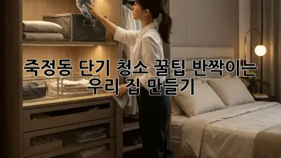 죽정동 단기 청소 꿀팁🍯: ✨반짝이는 우리 집 만들기✨