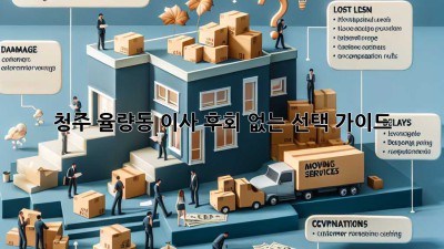 청주 율량동 이사, 후회 없는 선택 가이드