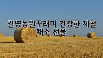 길영농원꾸러미: 건강한 제철 채소 선물